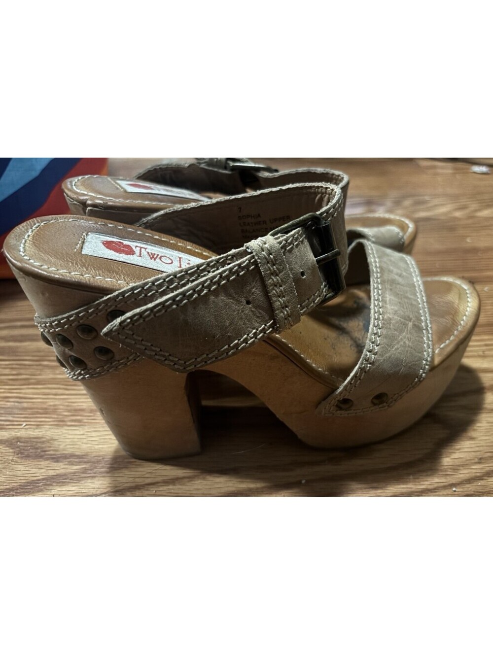Y2K Two Lips  Sophia Chunky Heel Sandals [COPY]